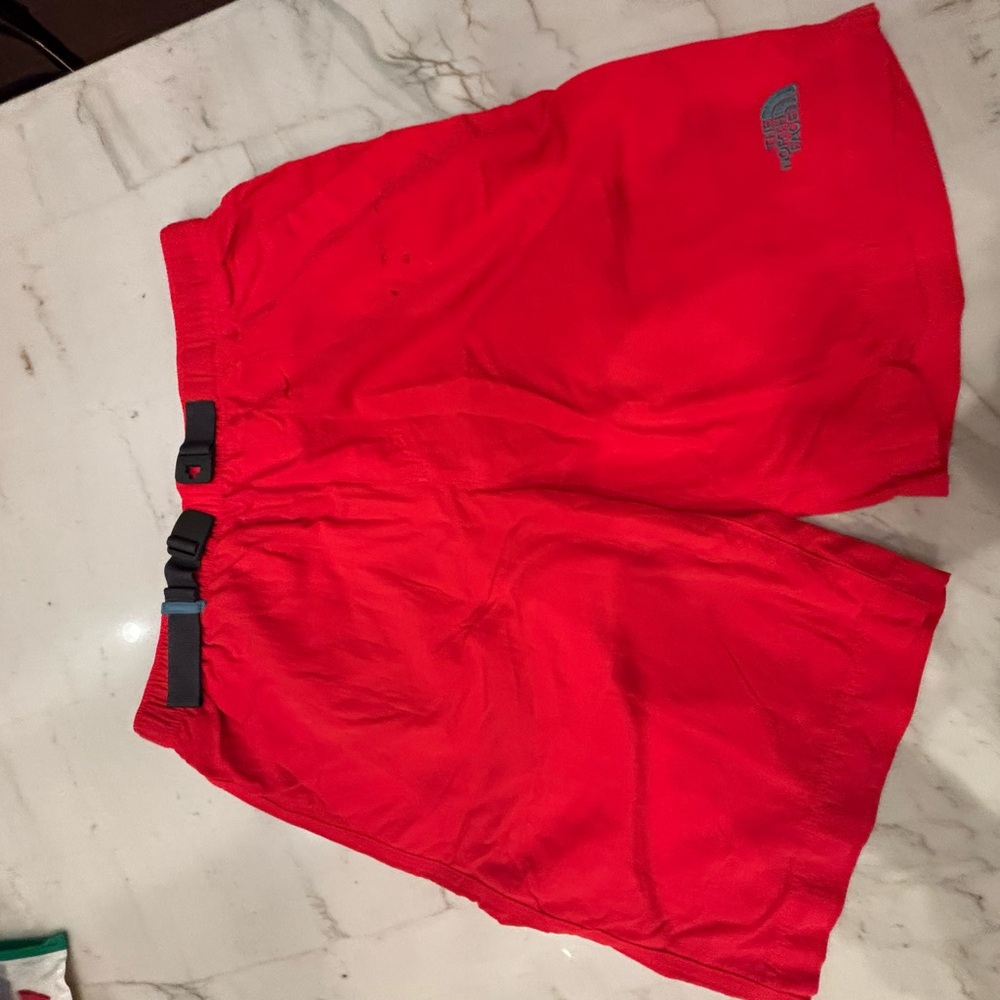 The North Face Red Swim Board Shorts